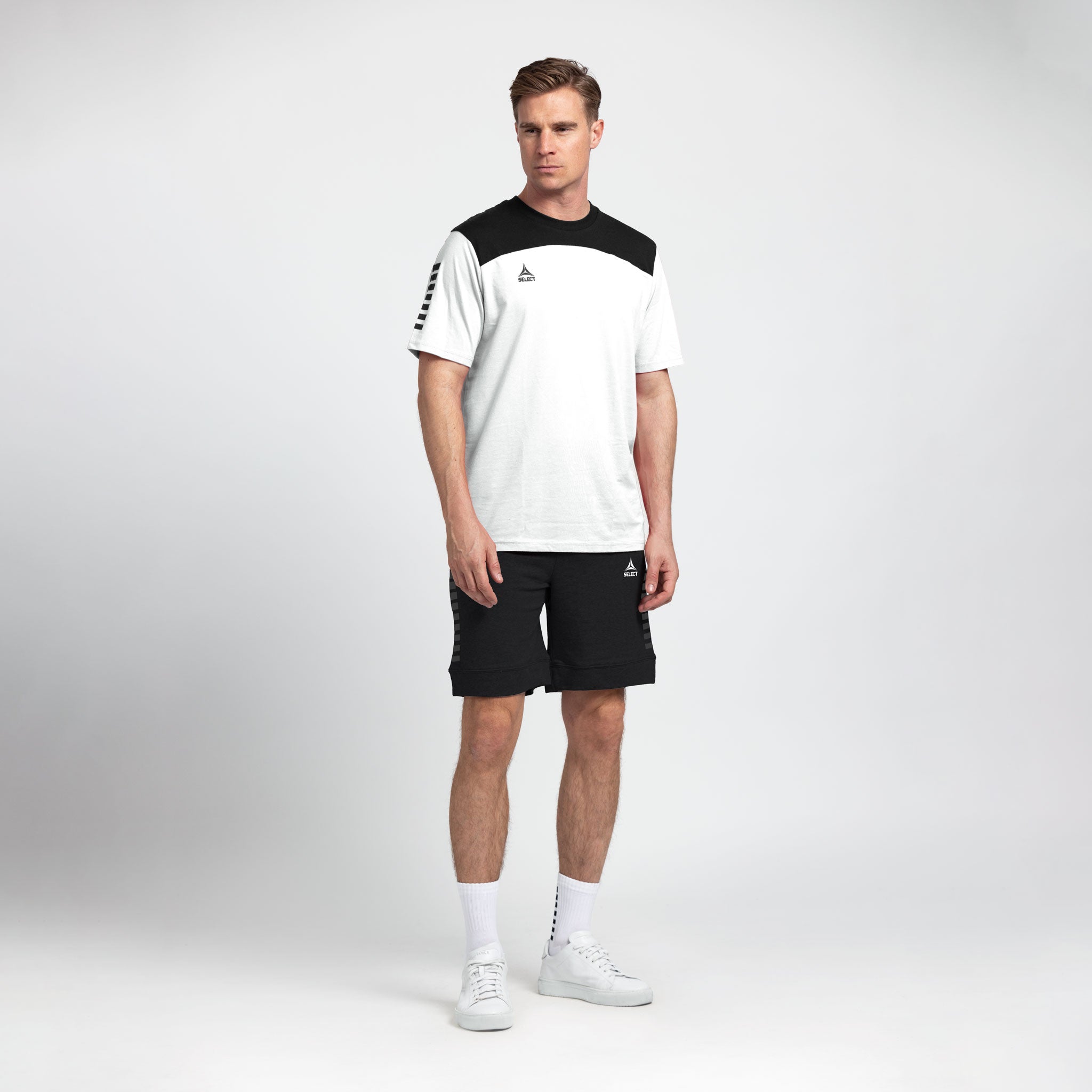 Oxford T-Shirt #colour_weiß/schwarz #farbe_grau/schwarz