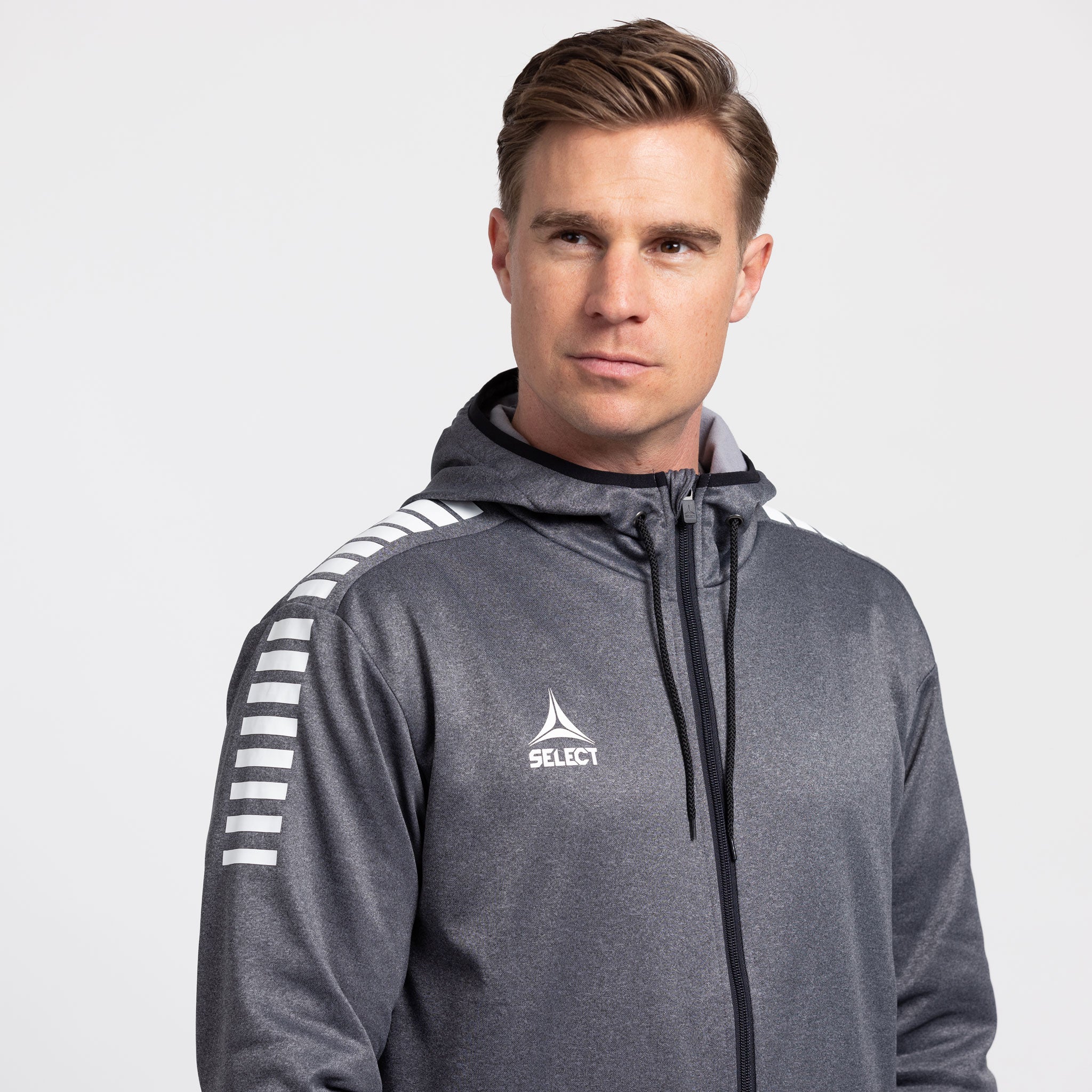 Monaco Kapuzenjacke #farbe_grau/weiß