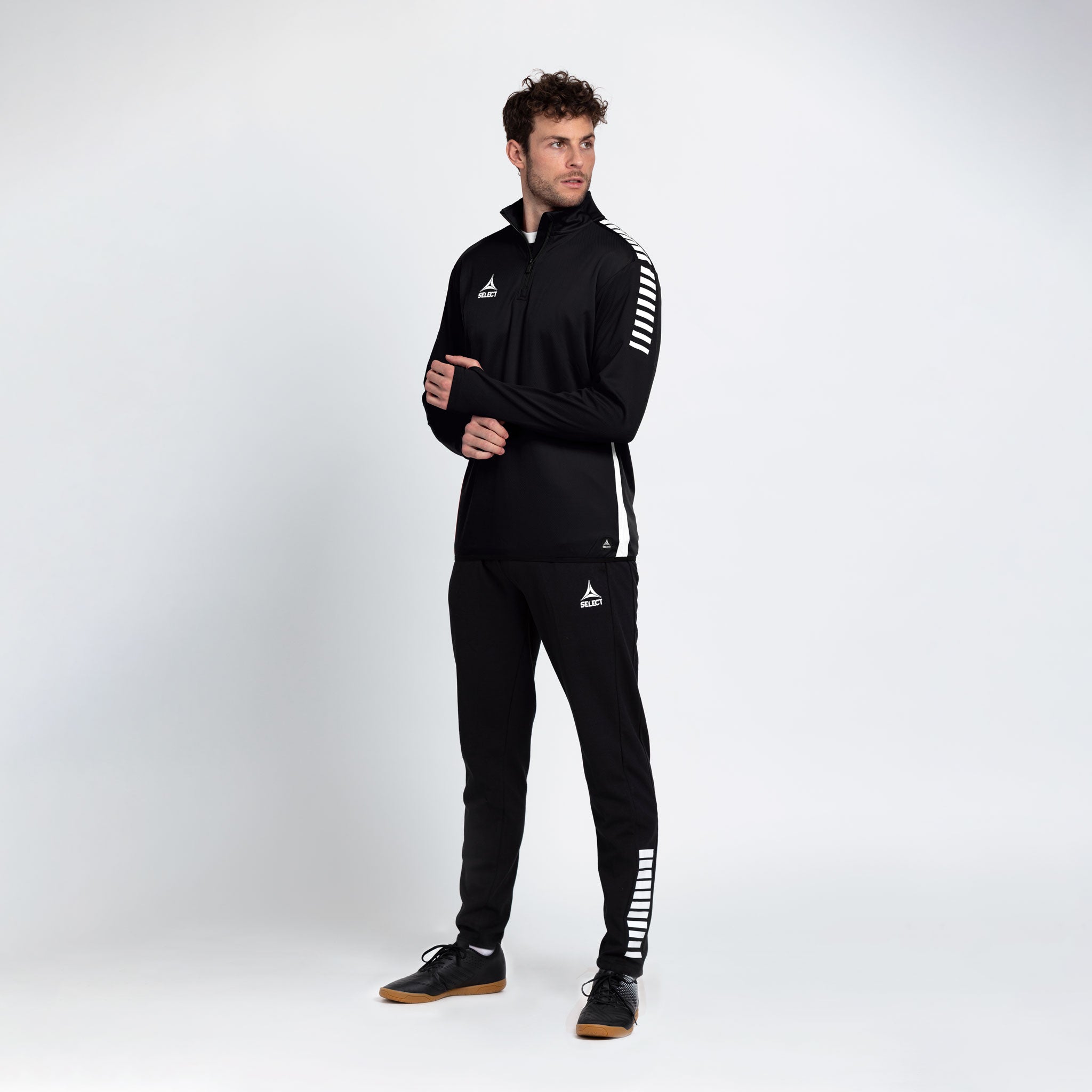 Monaco Trainingshose #farbe_schwarz/weiß