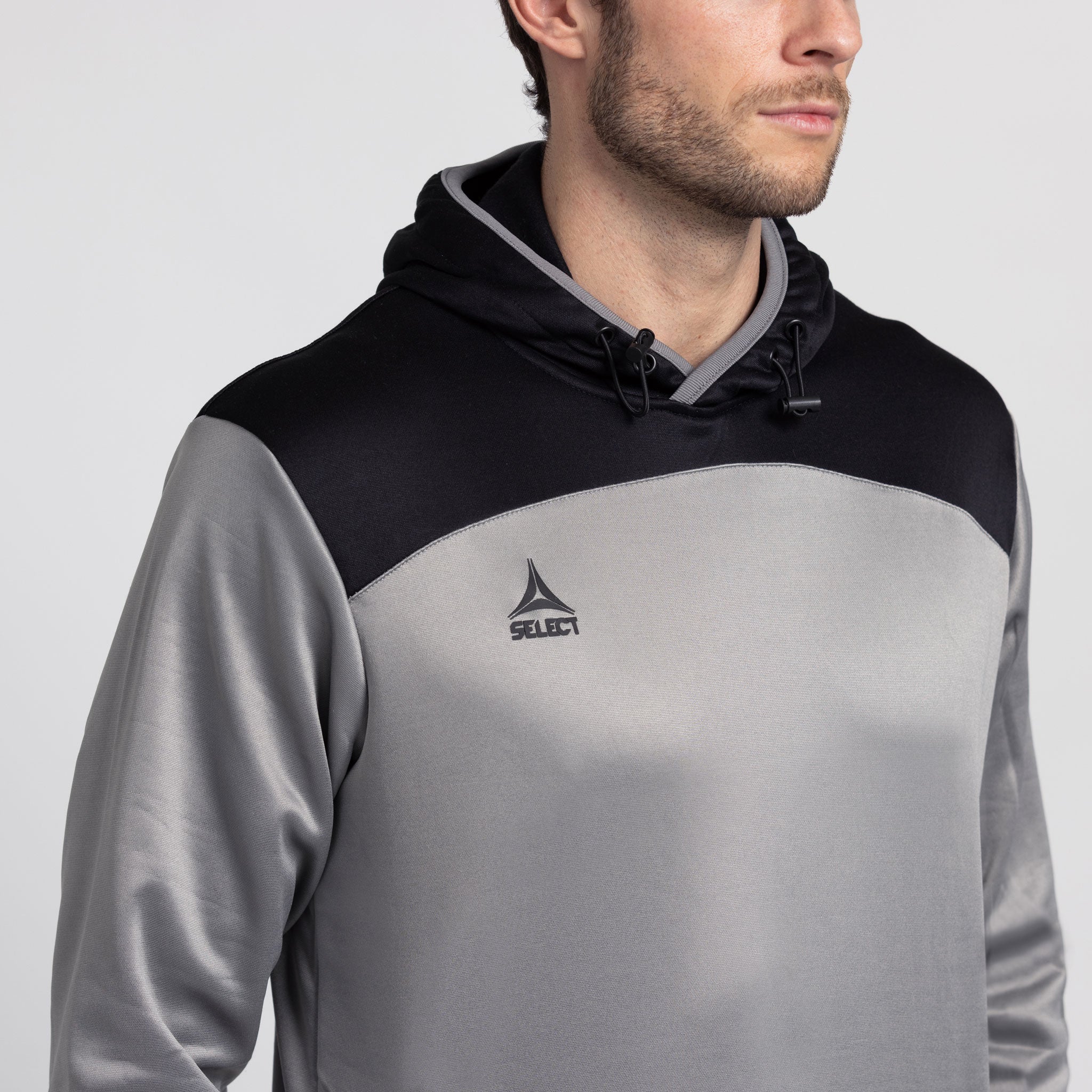 Oxford Kapuzenpulllover #colour_grau/schwarz #farbe_grau/schwarz