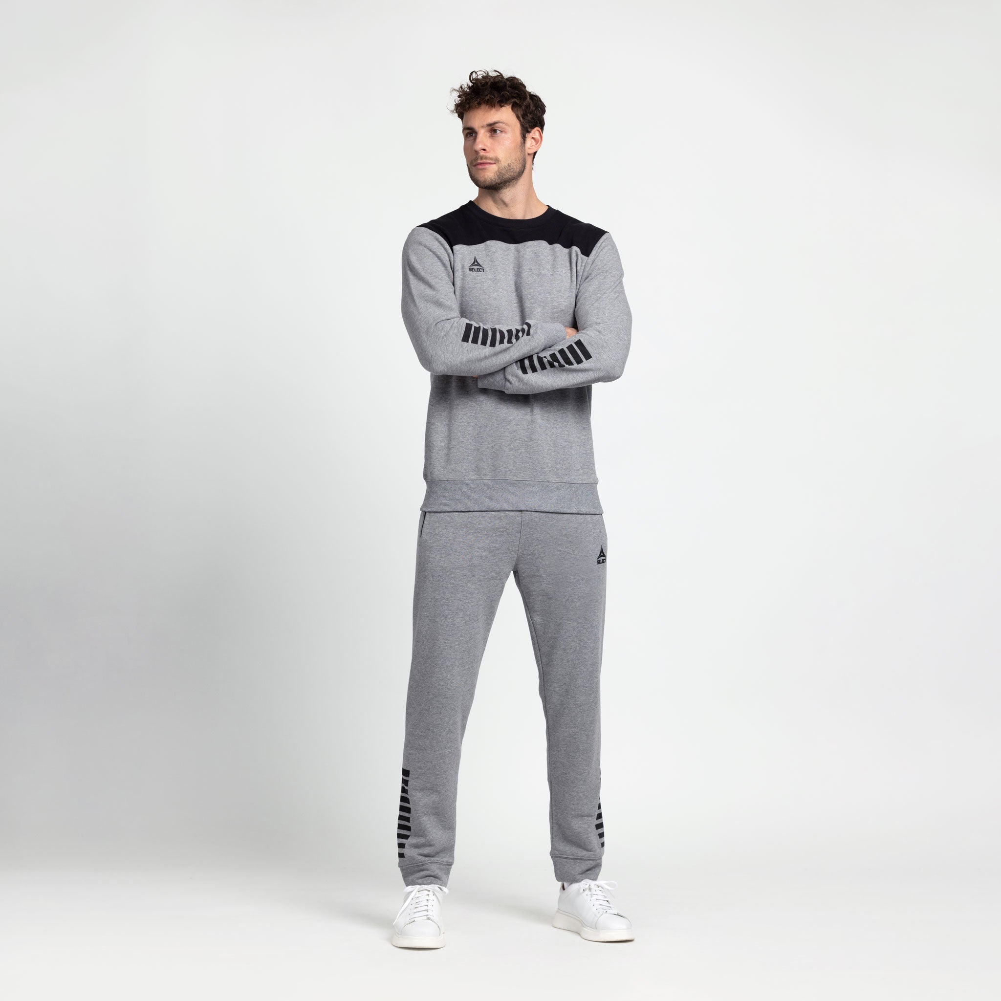 Oxford Sweatshirt #colour_grau/schwarz #farbe_grau/schwarz