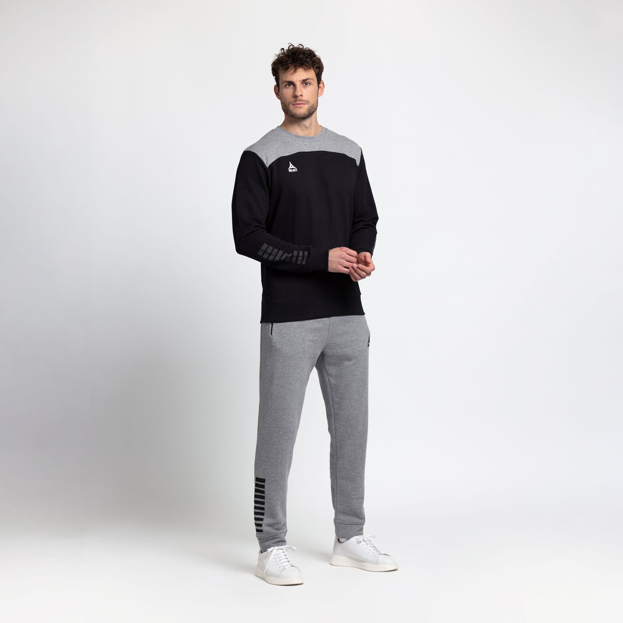 Oxford Sweatshirt #colour_schwarz/grau #farbe_schwarz/grau