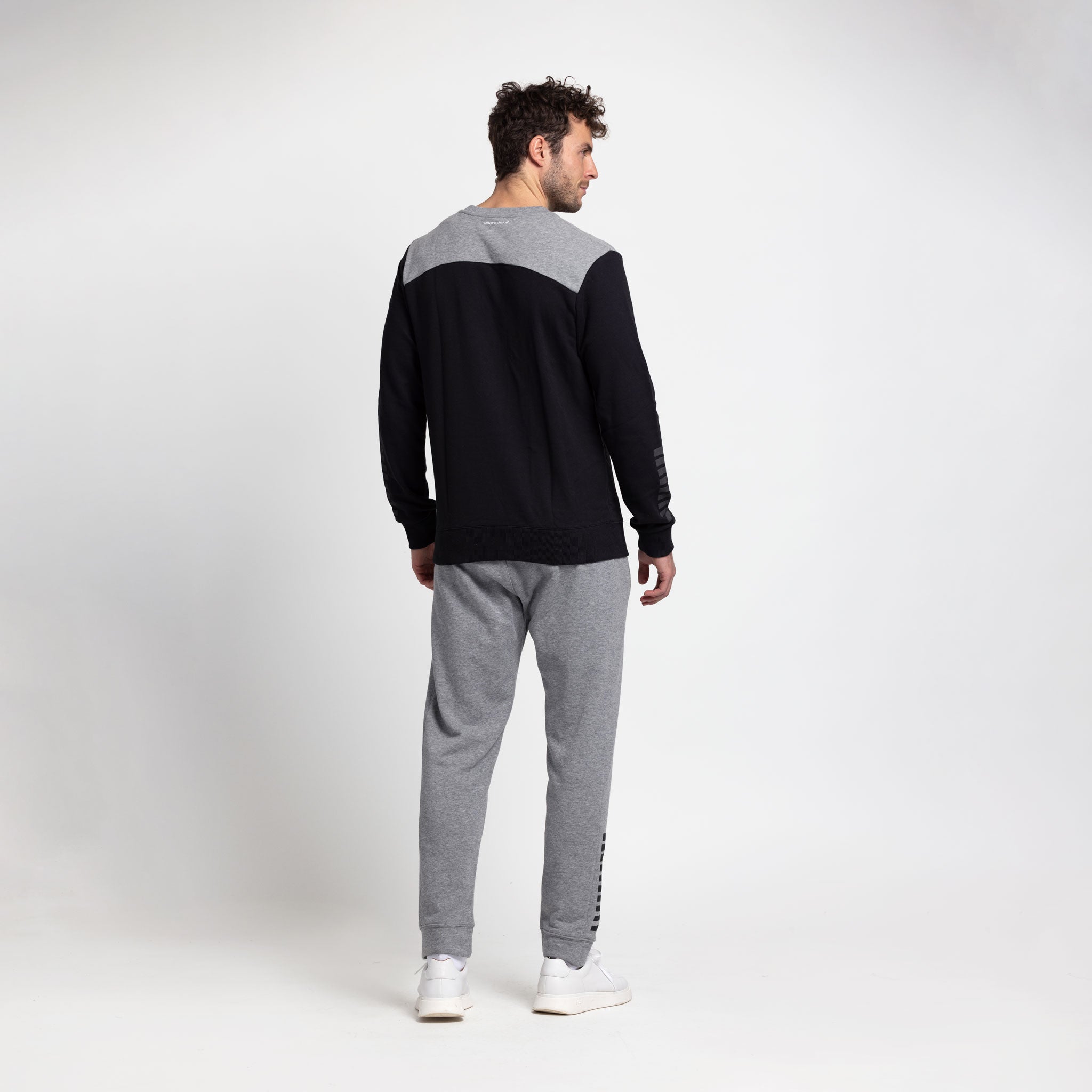 Oxford Sweatshirt #colour_schwarz/grau #farbe_schwarz/grau