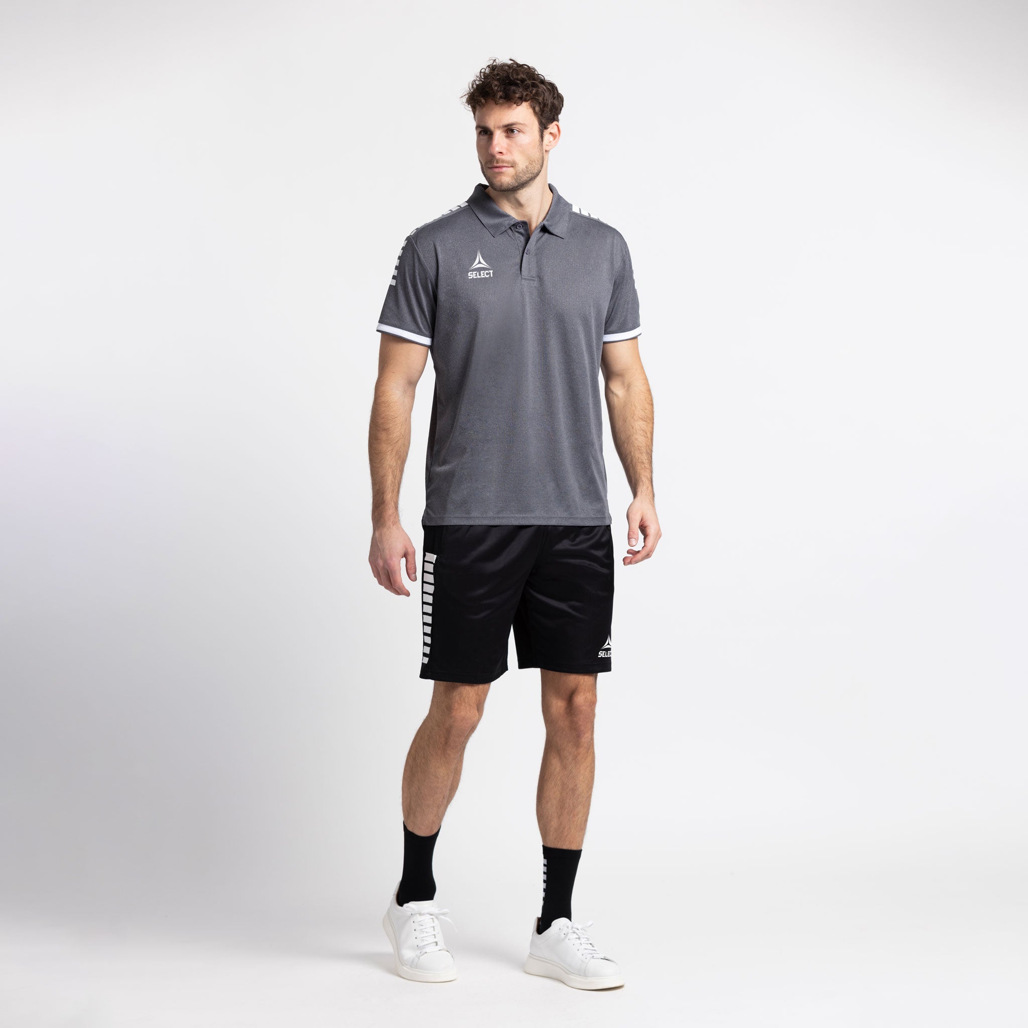 Monaco Polo-Shirt #farbe_grau/weiß