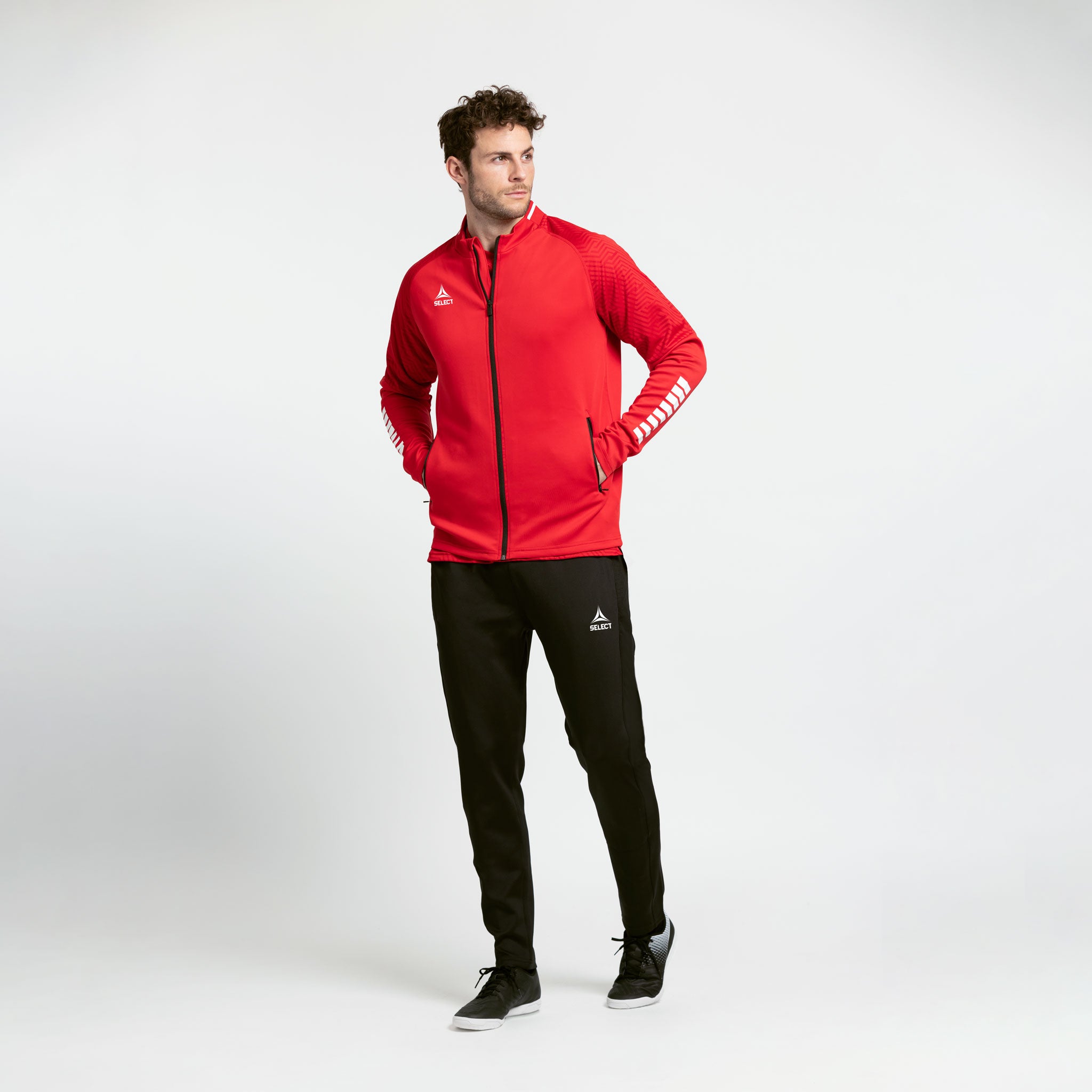 Monaco Trainingsjacke v24 #colour_rot/weiß #farbe_rot/weiß