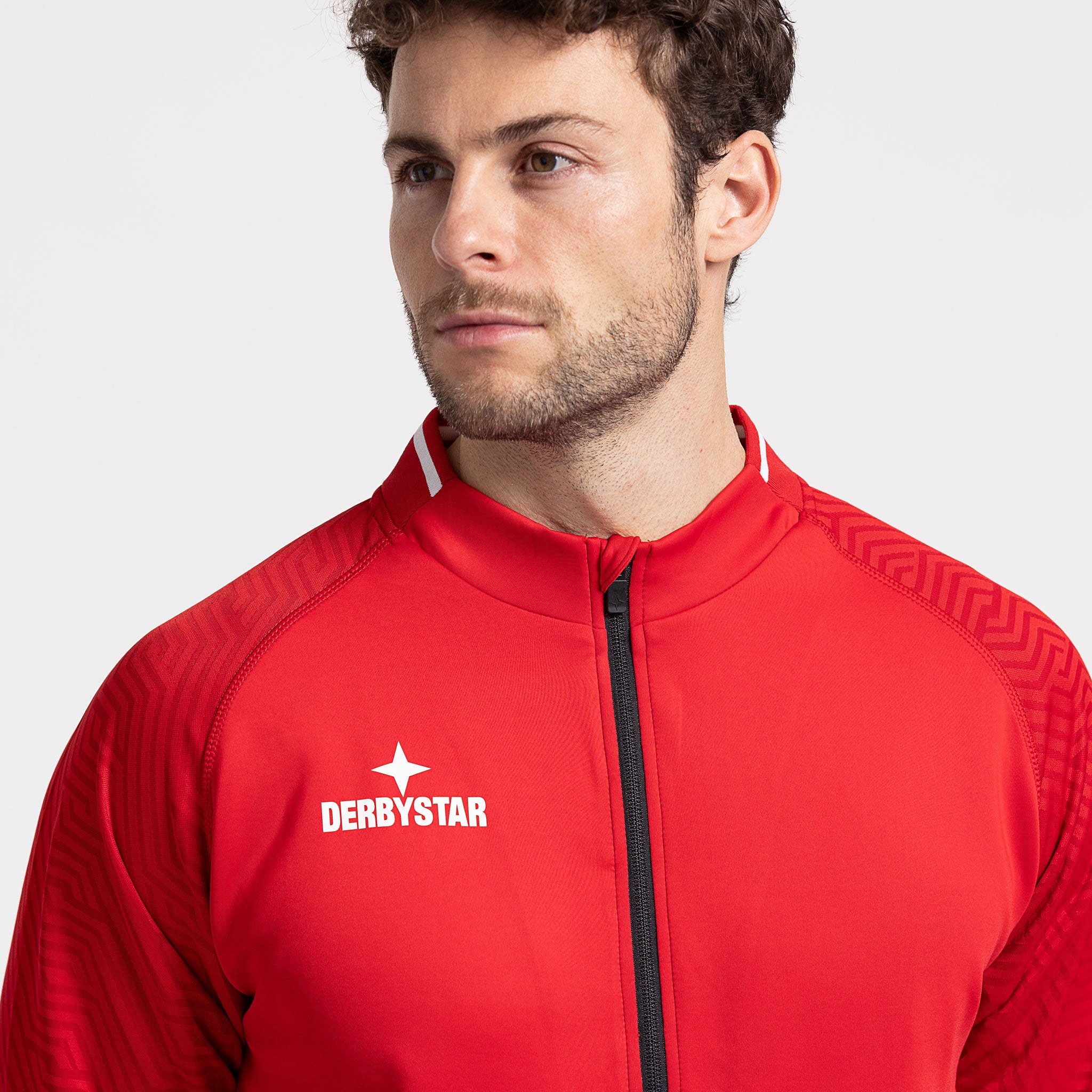 Monaco Trainingsjacke v24 #colour_rot/weiß #farbe_rot/weiß