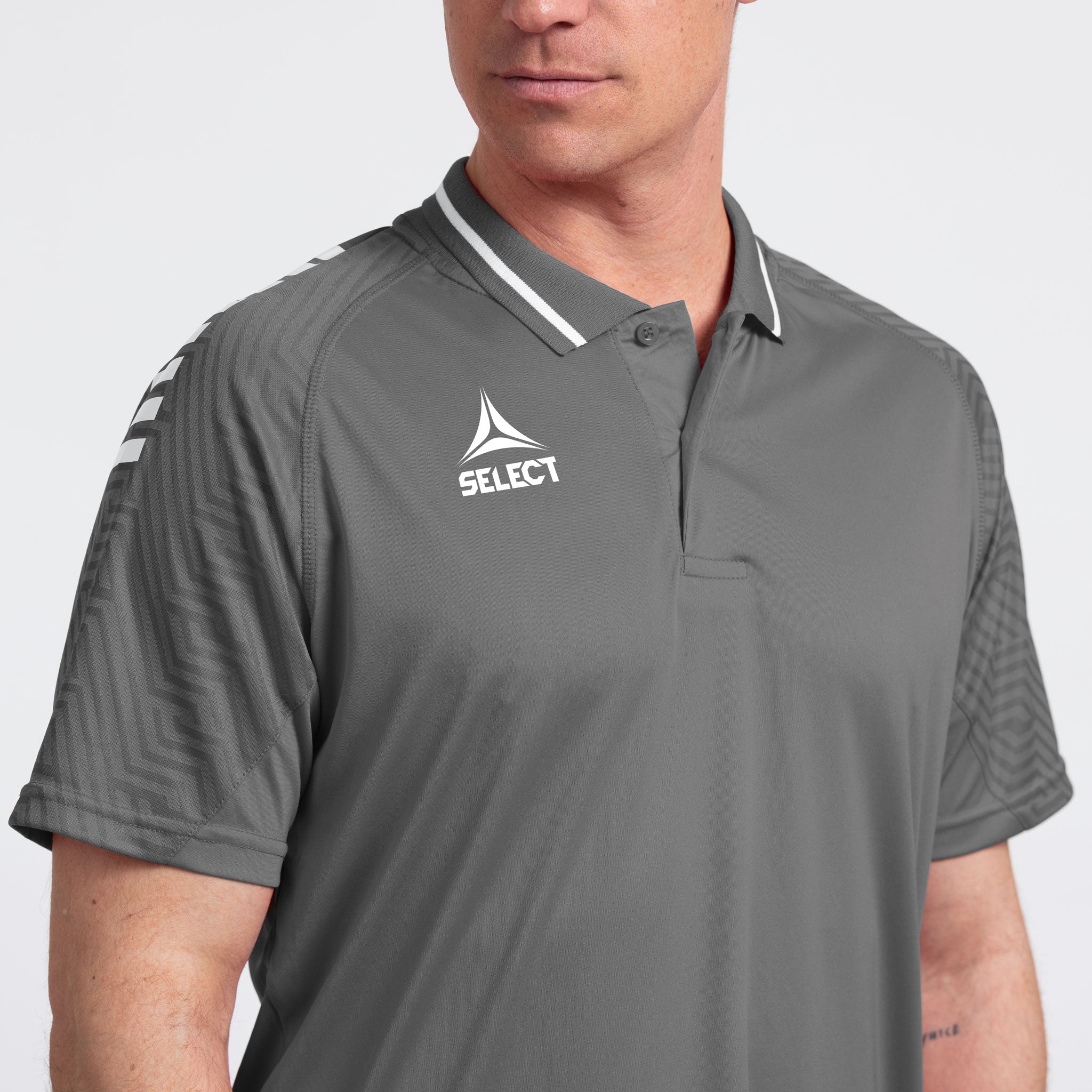 Monaco Poloshirt v24 #colour_grau/weiß #farbe_grau/weiß