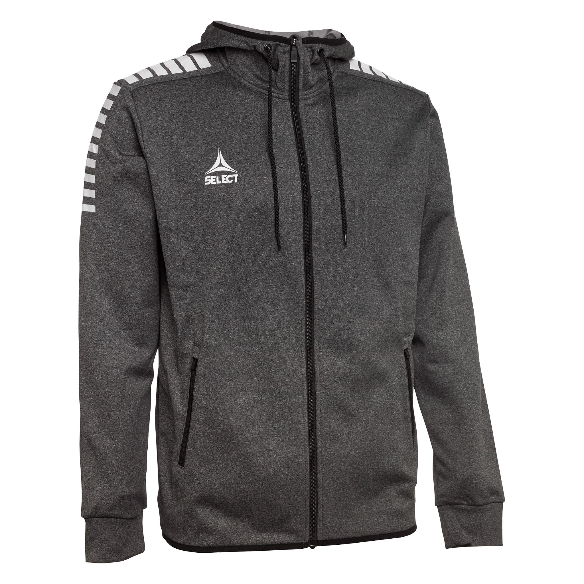 Monaco Kapuzenjacke #farbe_grau/weiß