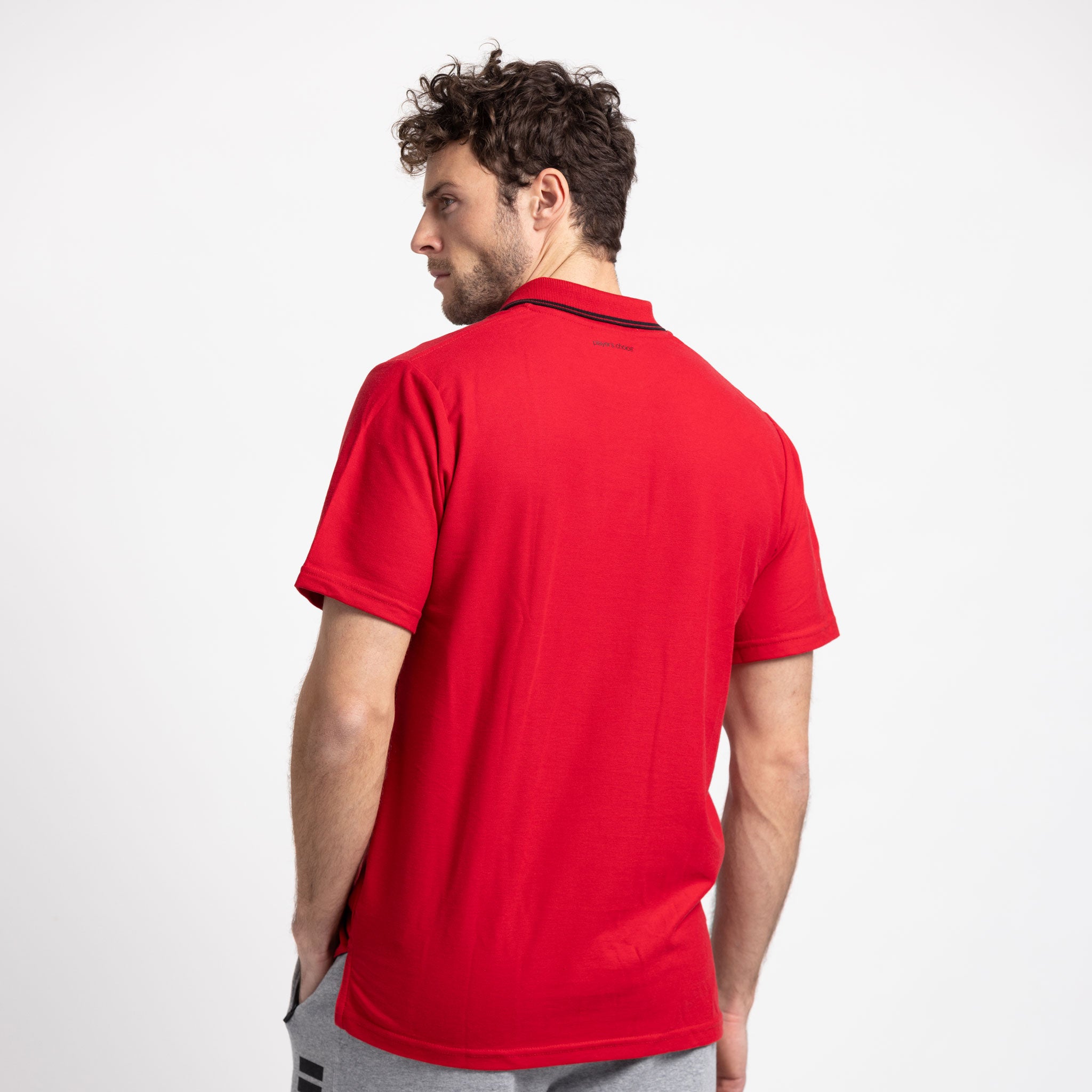 Oxford Poloshirt #colour_rot #farbe_navy