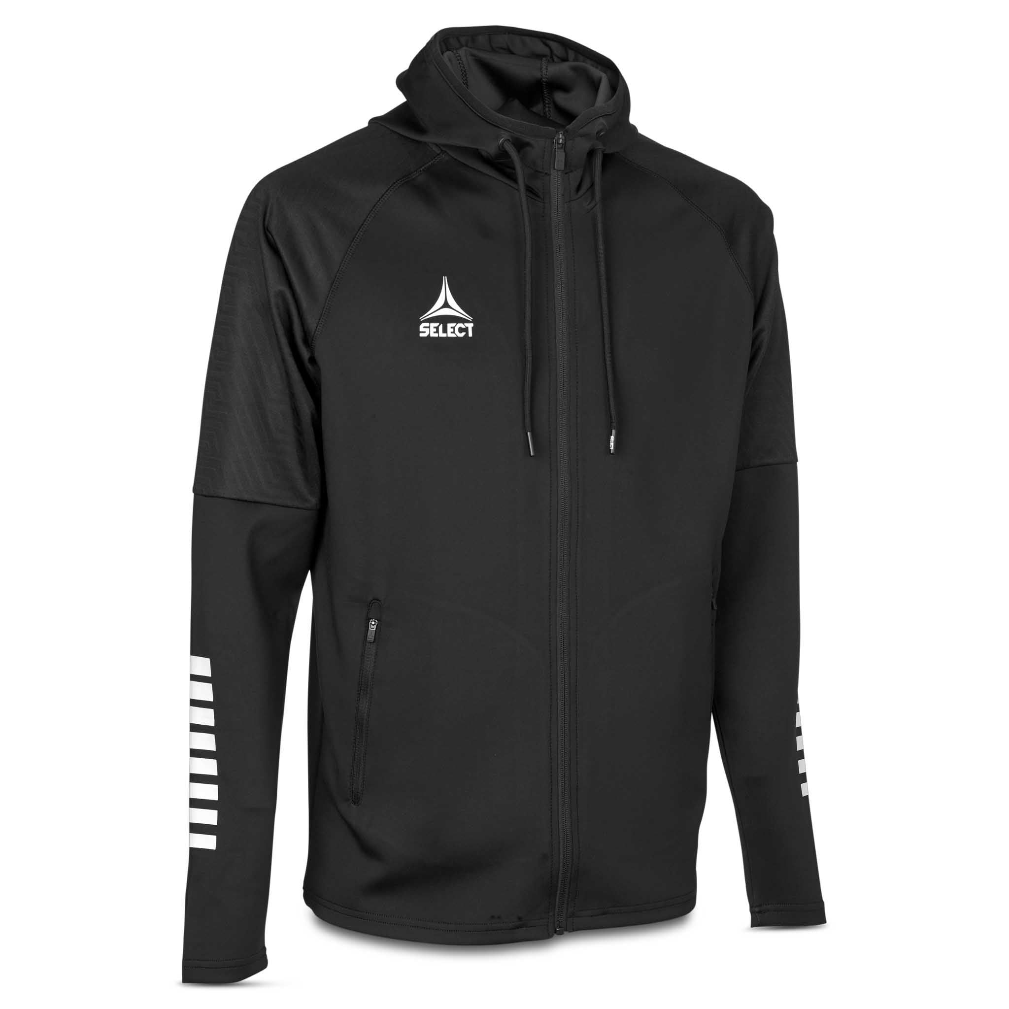 Monaco Kapuzenjacke v24 #farbe_schwarz/weiß