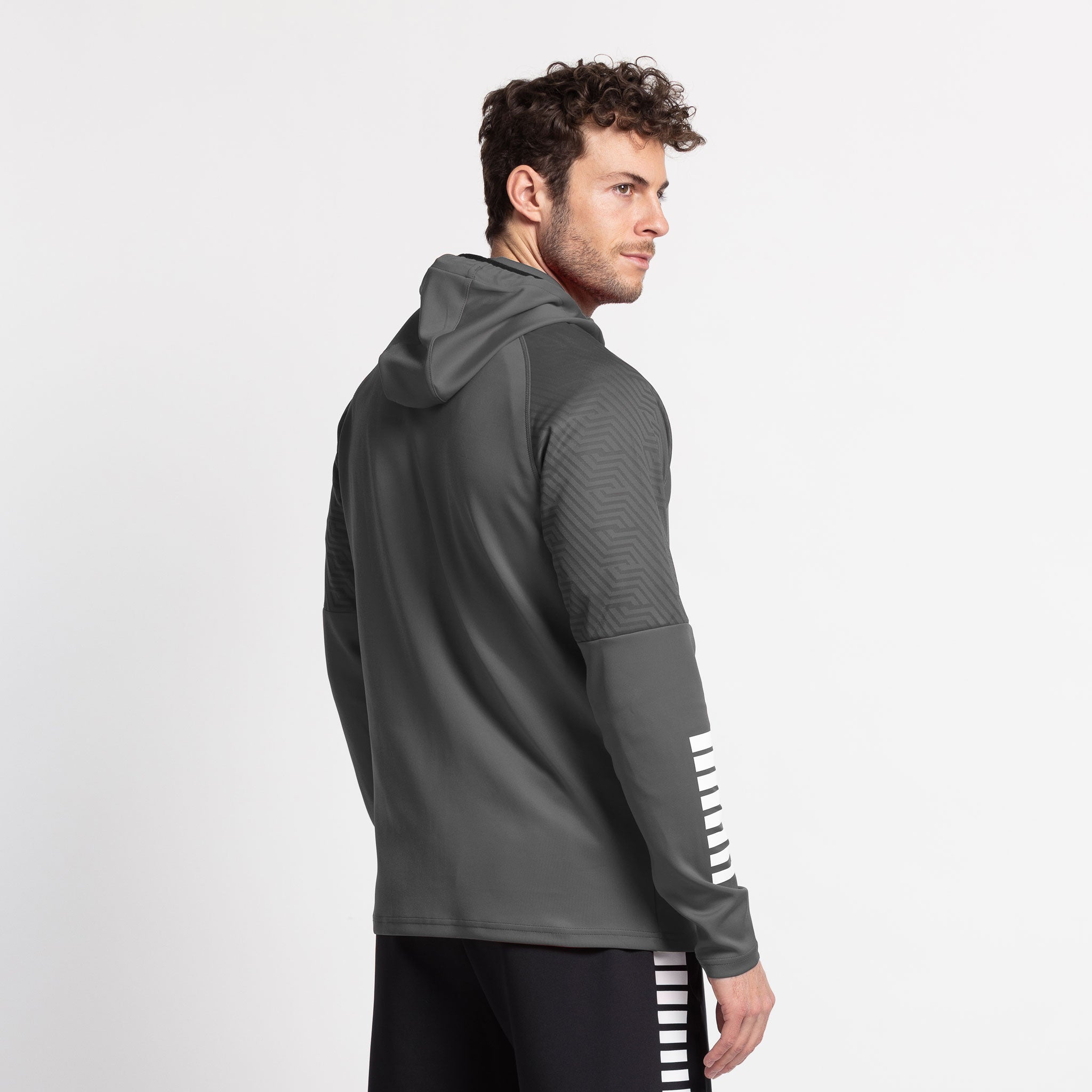 Monaco Kapuzenjacke v24 #colour_grau/weiß #farbe_grau/weiß