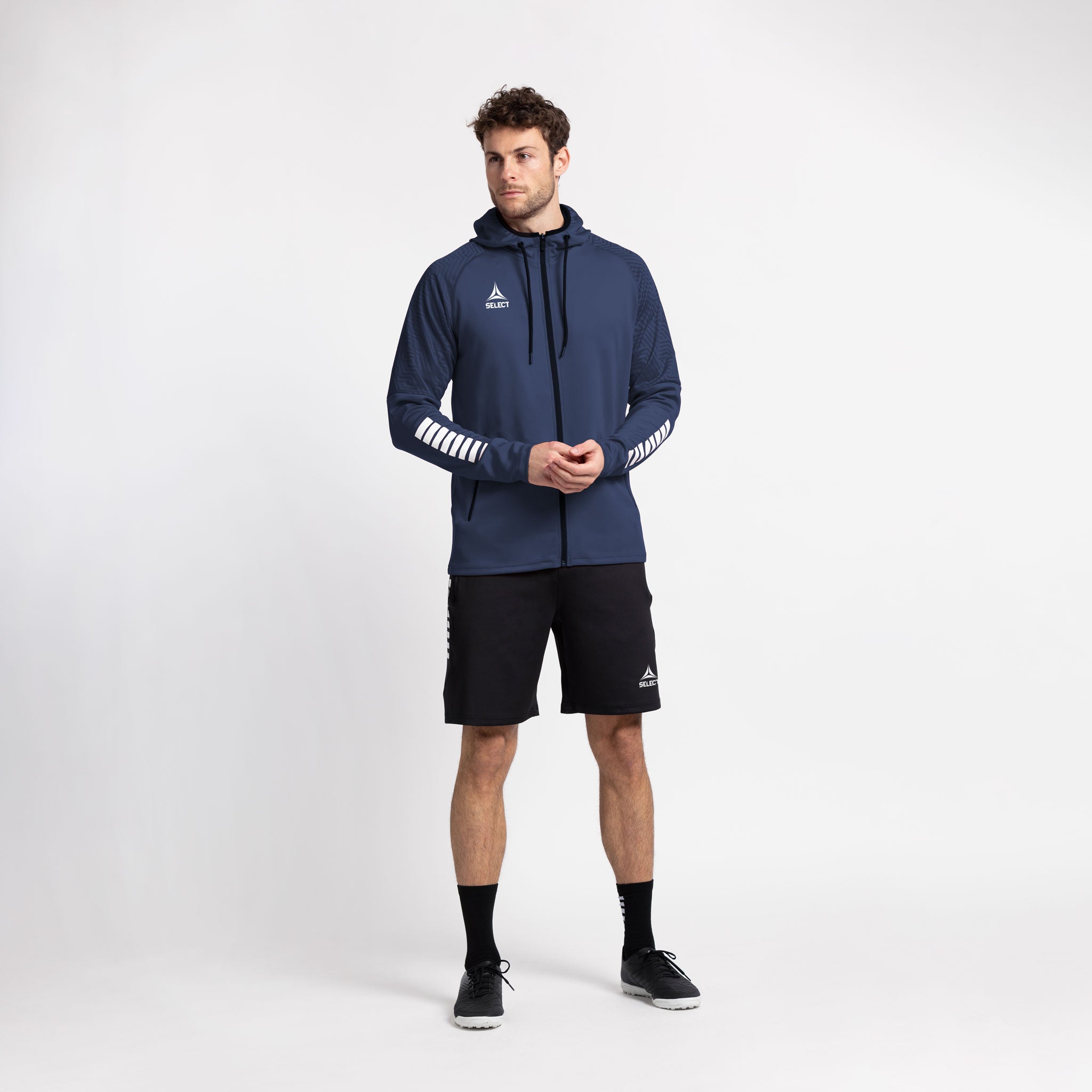 Monaco Kapuzenjacke v24 #colour_navy/weiß #farbe_navy/weiß