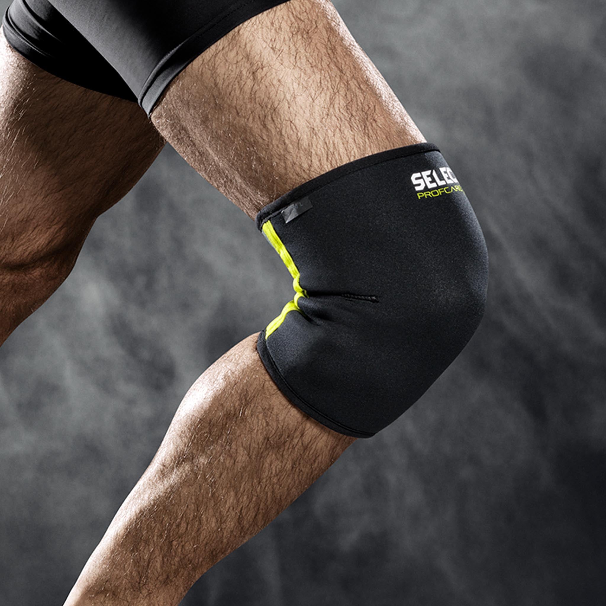 Select Herren Kompressions-Kniebandage - Schwarz, Mit Silikon-Innenfutter Für Besseren Halt