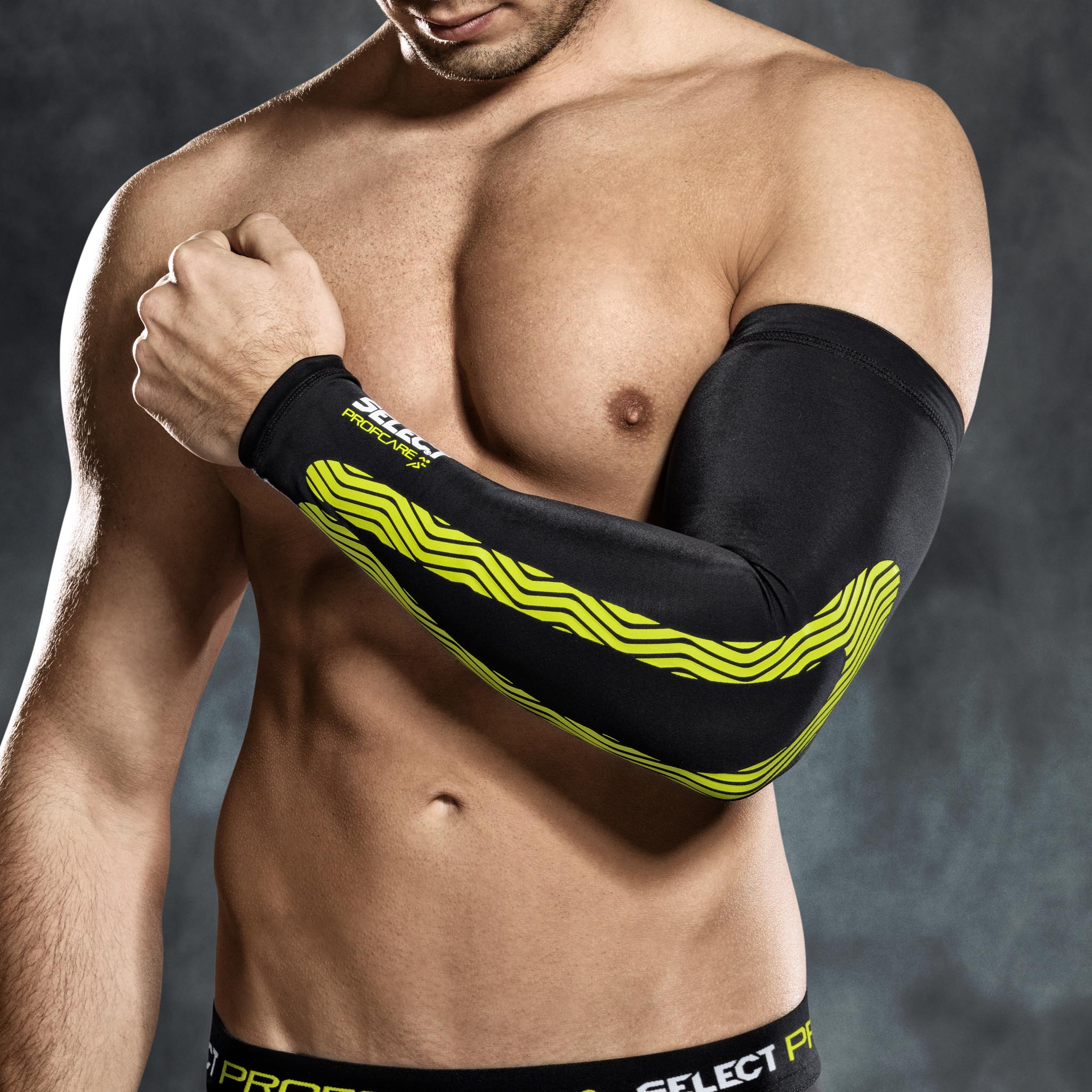 Select Herren Kompressions-Kniebandage - Schwarz, Mit Silikon-Innenfutter Für Besseren Halt